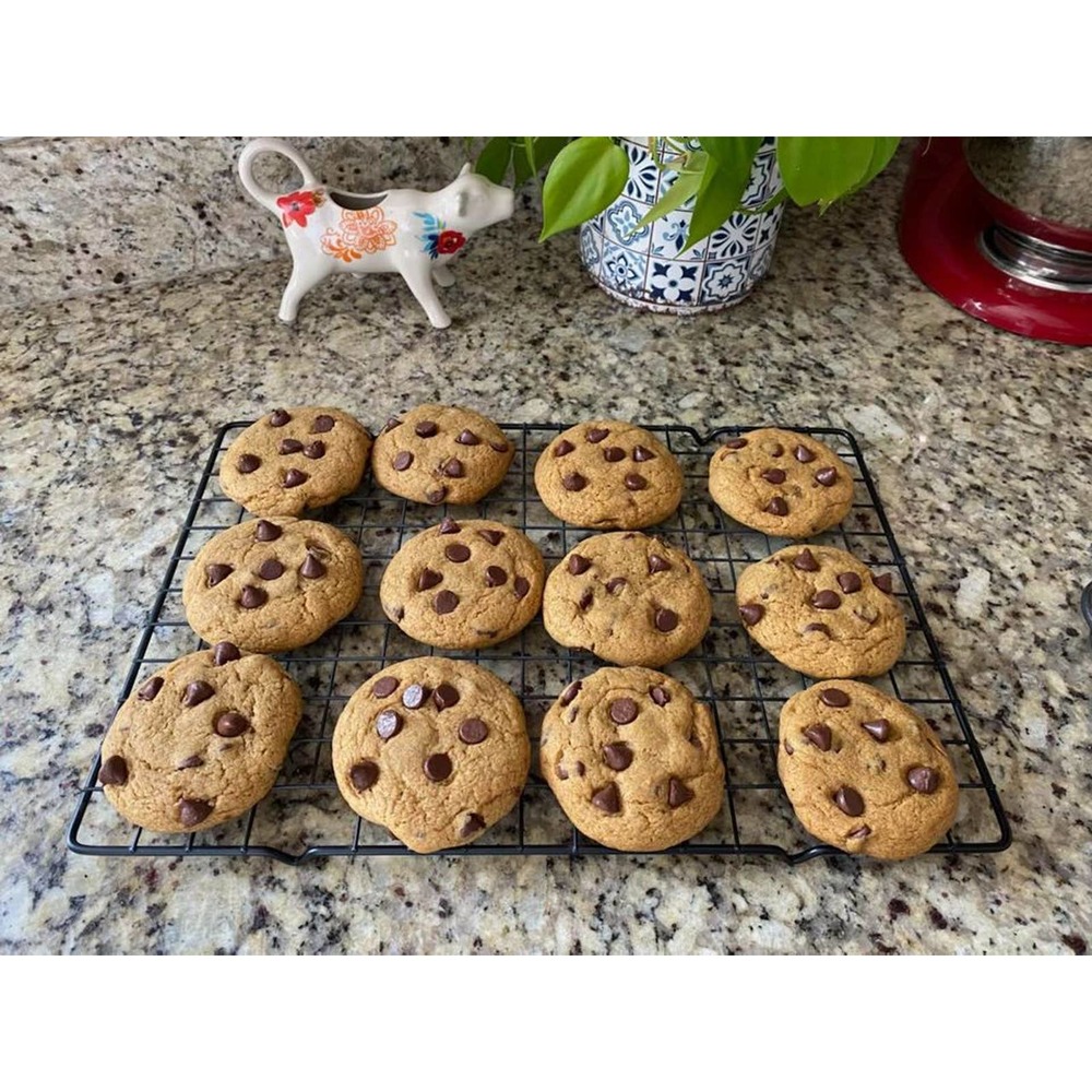 3 piece steel mega cookie sheet and cooling racks set